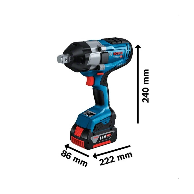 Ударный гайковерт Bosch GDS 18V-1050 H 1050 Нм 5.0 Aч 18 В...