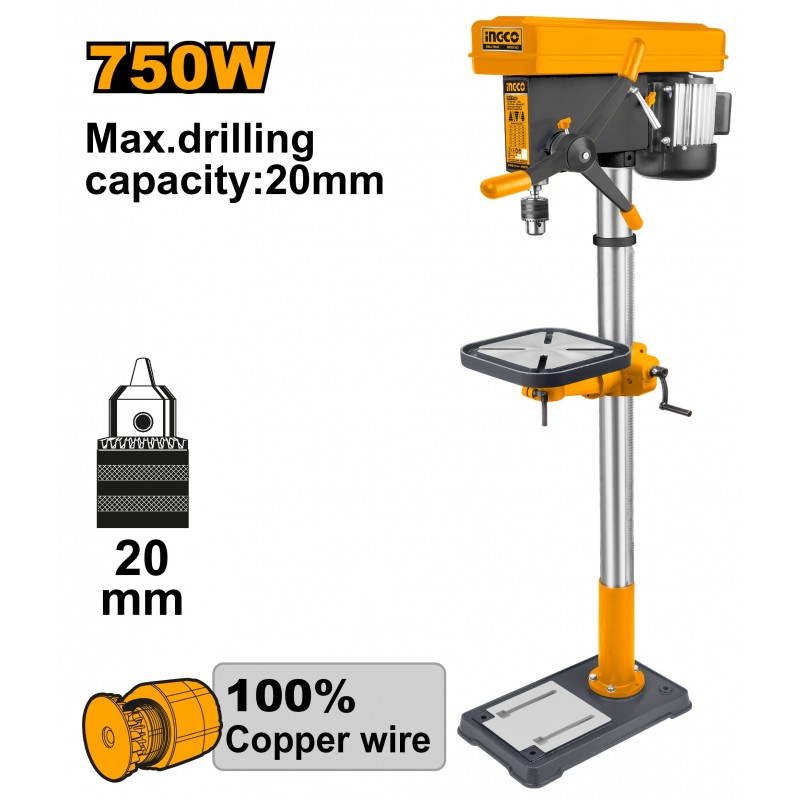 Cверлильный 750Вт INGCO DP207505