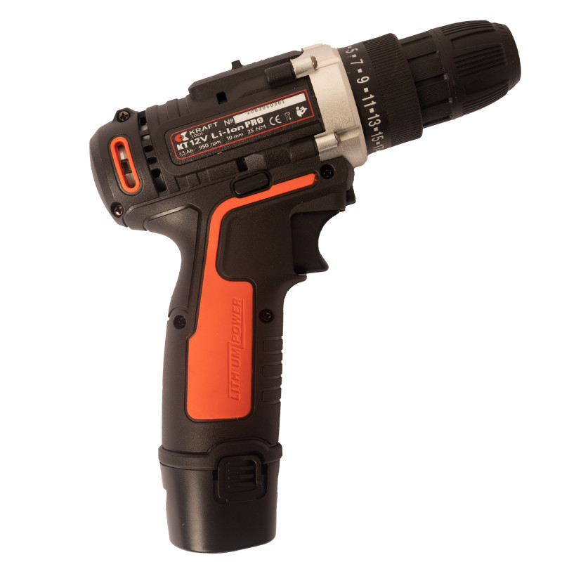 Шуруповёрт аккумуляторный KraftTool KT12V PRO Li-Ion