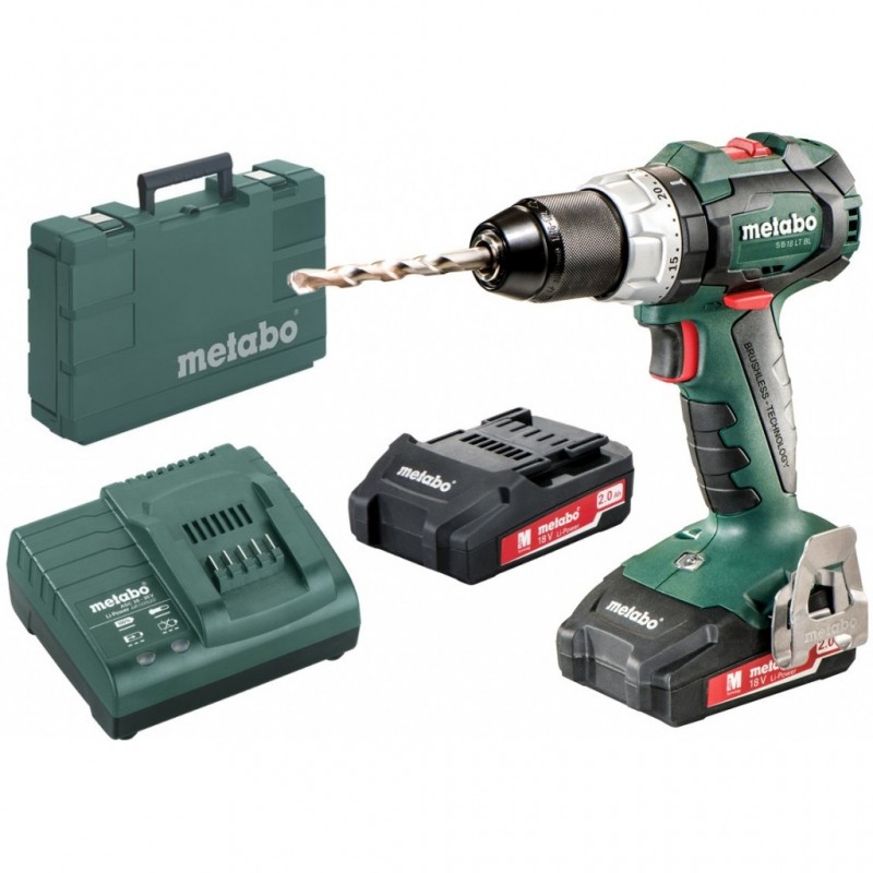 Шуруповёрт аккумуляторный BS 18 LT BL 2x2.0 Ah METABO